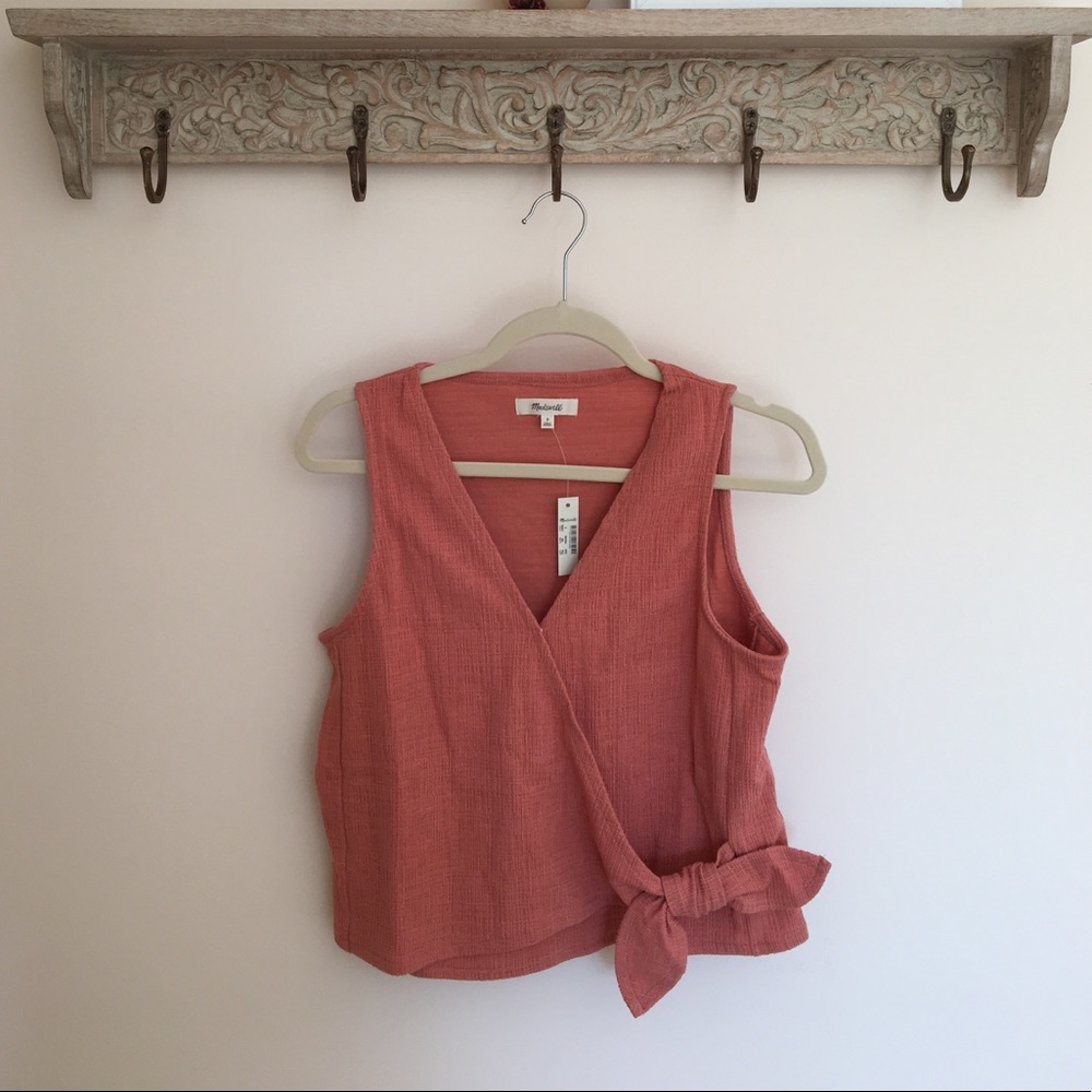 NWT Madewell Wrap-Tie Tank Top